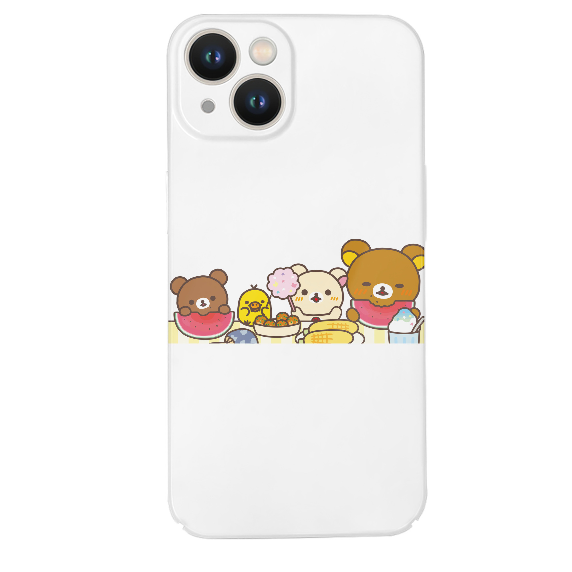 （画像用） リラックマ リラックマ キイロイトリ Rilakkuma Korilakkuma Kiiroitori 【iPhone 14シリーズ対応】ハードケース